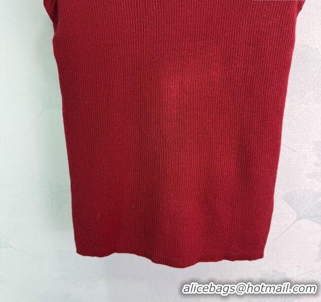 Well Crafted Miu Miu Wool Top MIU090302 Red 2025