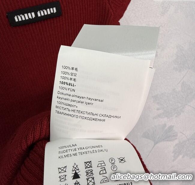 Well Crafted Miu Miu Wool Top MIU090302 Red 2025