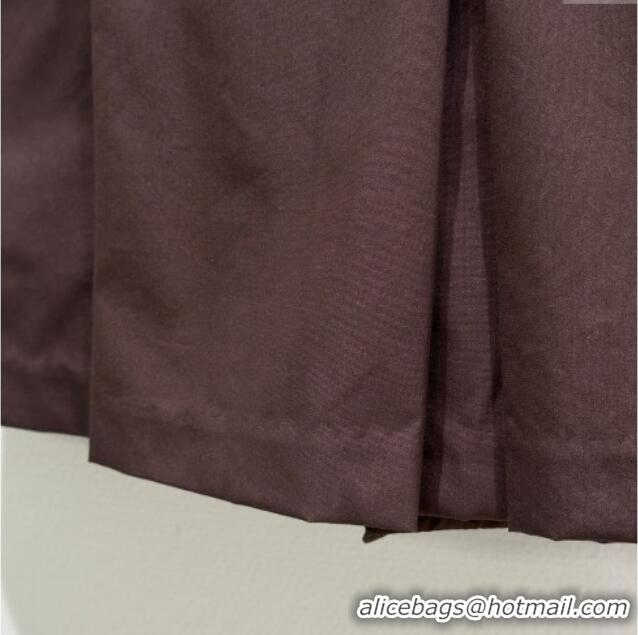 Best Quality Miu Miu Coco Brown Mini Skirt MIU090311 2025