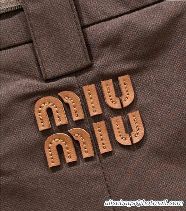 Best Quality Miu Miu Coco Brown Mini Skirt MIU090311 2025