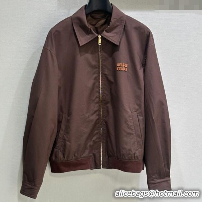 Top Quality Miu Miu Jacket MIU090311 Coco Brown 2025