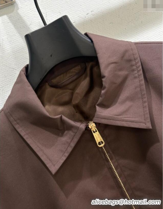 Top Quality Miu Miu Jacket MIU090311 Coco Brown 2025