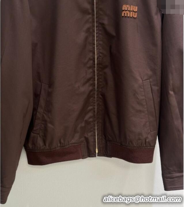Top Quality Miu Miu Jacket MIU090311 Coco Brown 2025