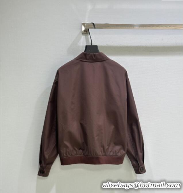 Top Quality Miu Miu Jacket MIU090311 Coco Brown 2025