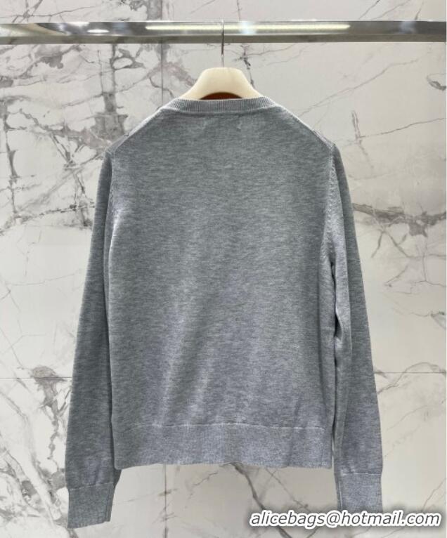 Reasonable Price Miu Miu Wool Cardigan 0814 Grey 2025
