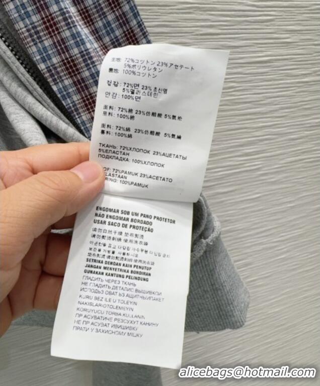 Inexpensive Miu Miu Jacket and Mini Skirt Set with Plaid Trim MIU0903023 Grey 2025