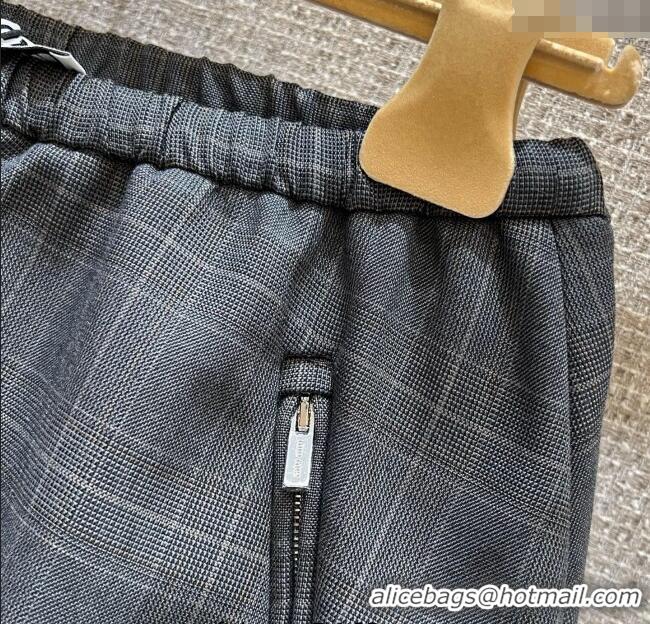 Best Price Miu Miu Mohair and Wool Mini Skirt MIU0903026 Grey 2025