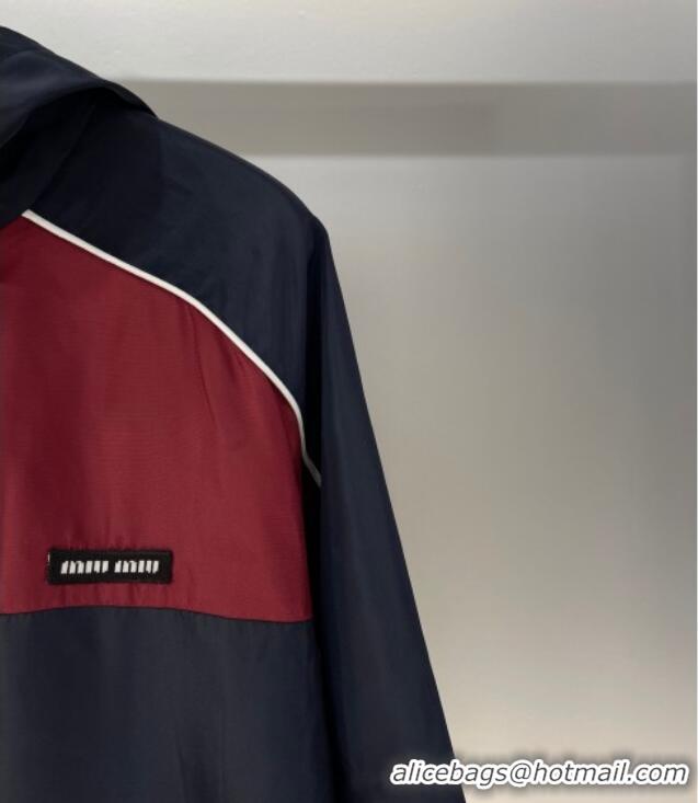 ​Good Taste Miu Miu Patchwork Jacket MIU0903027 Red/Blue 2025