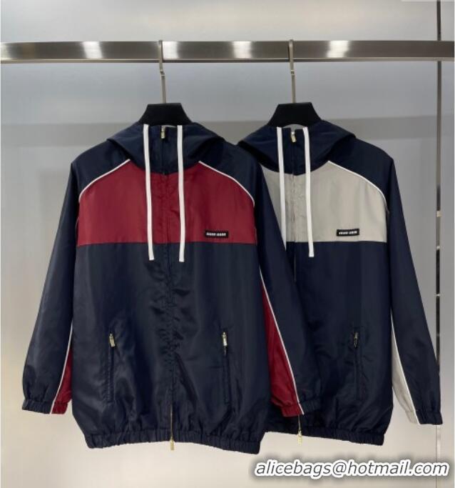 ​Good Taste Miu Miu Patchwork Jacket MIU0903027 Red/Blue 2025