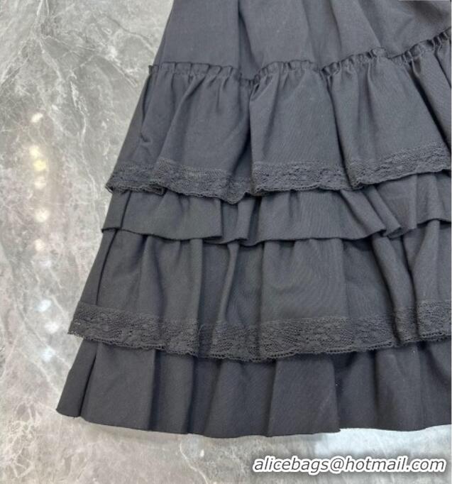 ​Luxury Discount Miu Miu Layer Mini Skirt MIU090331 Brown/Grey 2025