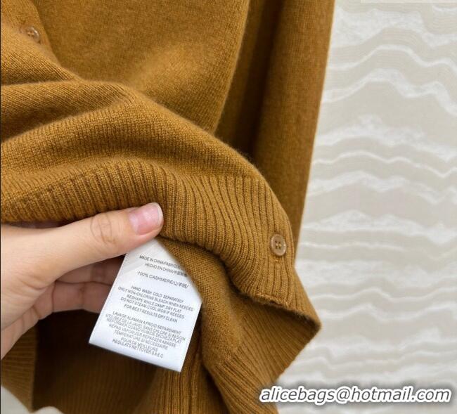Top Quality Miu Miu Cashmere Cardigan MIU0903030 Brown 2025