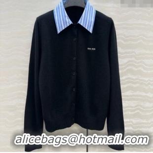 Super Quality Miu Miu Cashmere Cardigan MIU0903030 Black 2025