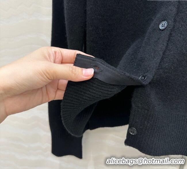 Super Quality Miu Miu Cashmere Cardigan MIU0903030 Black 2025