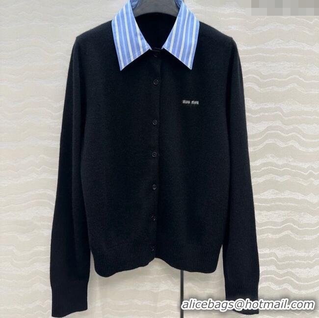 Super Quality Miu Miu Cashmere Cardigan MIU0903030 Black 2025