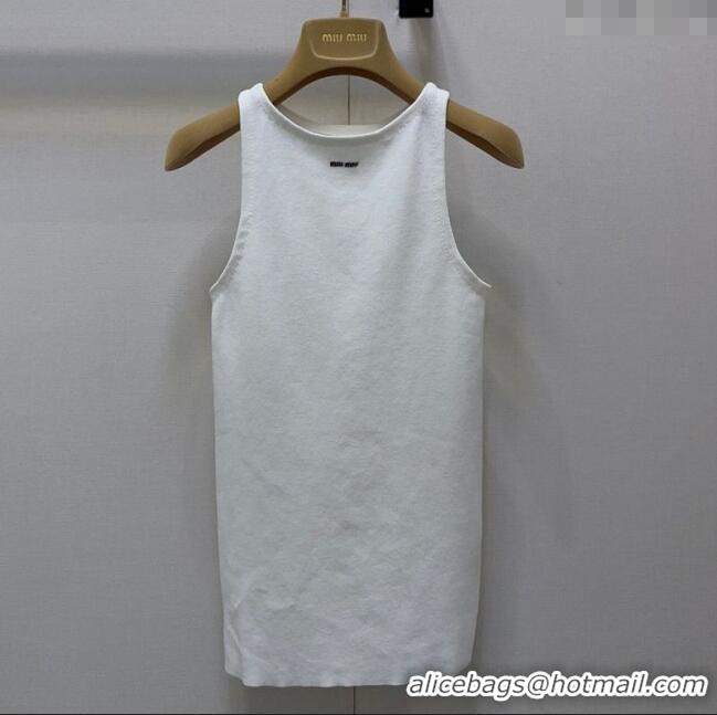Unique Grade Miu Miu Cotton Vest MIU090333 White 2025
