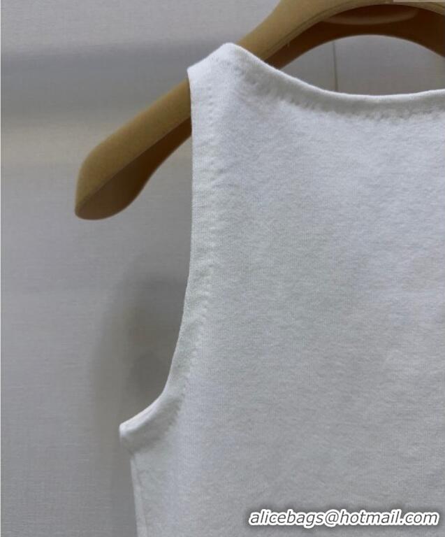 Unique Grade Miu Miu Cotton Vest MIU090333 White 2025
