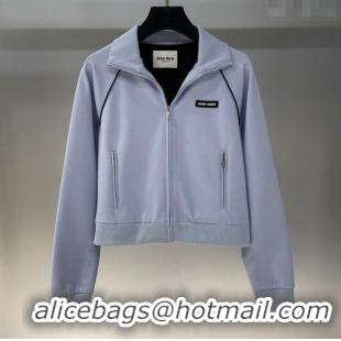 Famous Brand Miu Miu Cotton Jacket MIU090332 Light Blue 2025