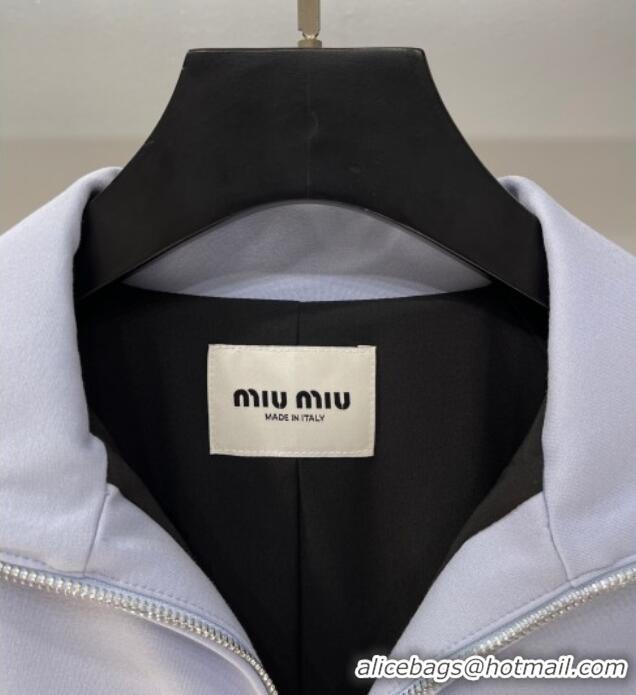 Famous Brand Miu Miu Cotton Jacket MIU090332 Light Blue 2025