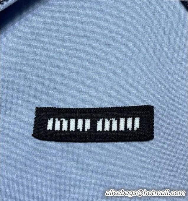 Famous Brand Miu Miu Cotton Jacket MIU090332 Light Blue 2025