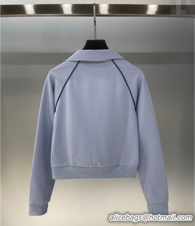 Famous Brand Miu Miu Cotton Jacket MIU090332 Light Blue 2025