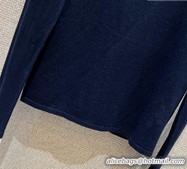 Buy Cheapest Miu Miu Wool Top MIU090334 Blue 2025