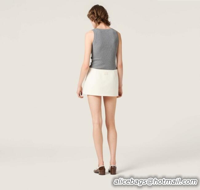 Affordable Price Miu Miu Wool Vest M91621 Grey 2025