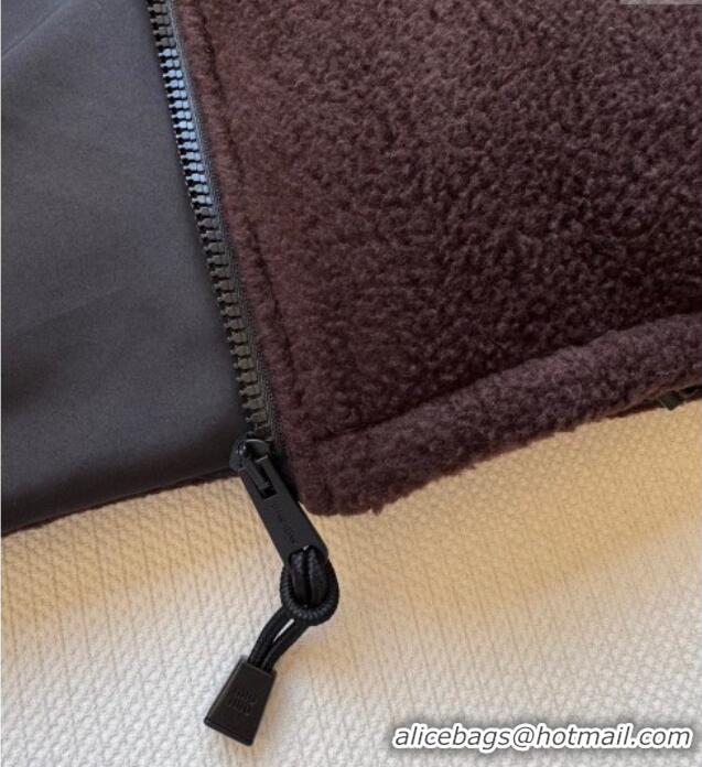 Reasonable Price Miu Miu Padded Jacket M091809 Brown 2025