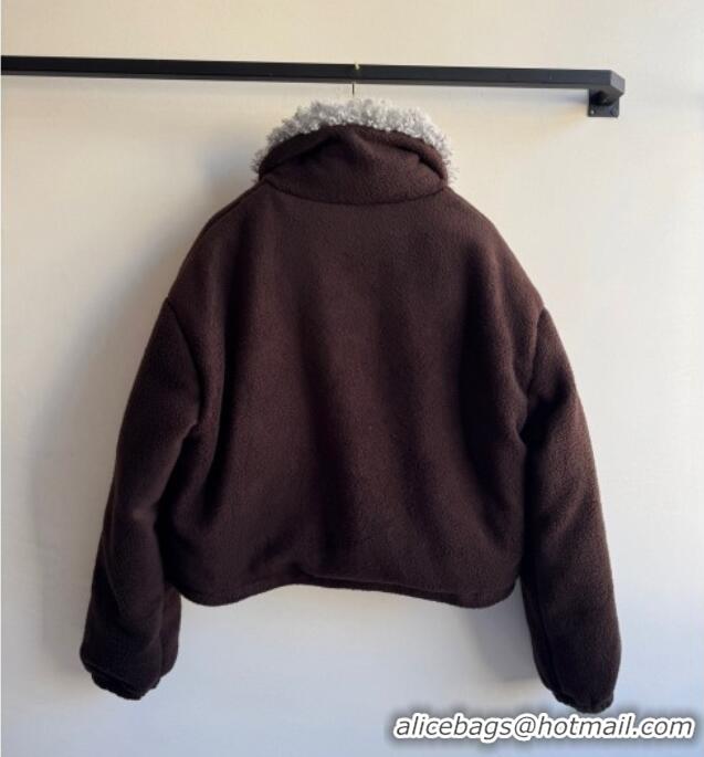 Reasonable Price Miu Miu Padded Jacket M091809 Brown 2025