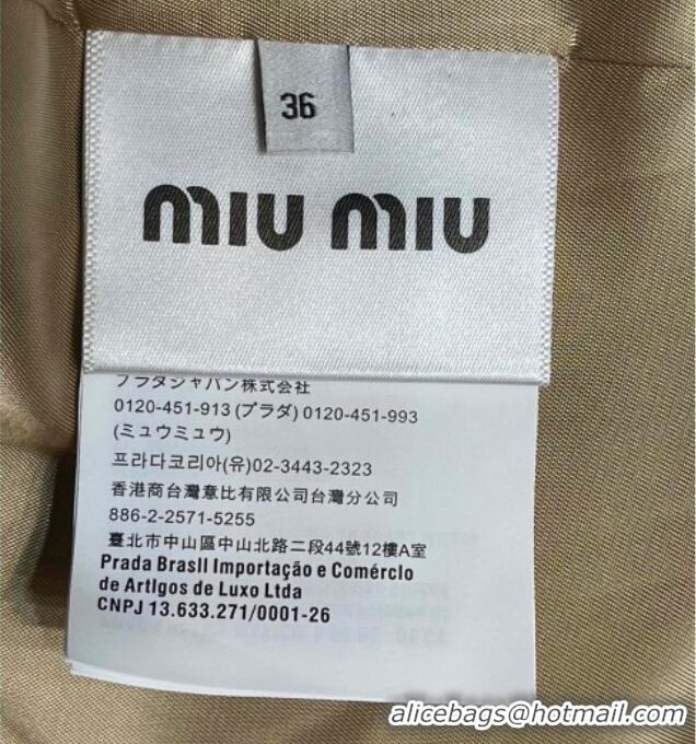 Market Sells Miu Miu Plaid Jacket M091814 Yellow 2025