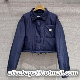 Best Quality Miu Miu Down Jacket M091815 Navy Blue 2025