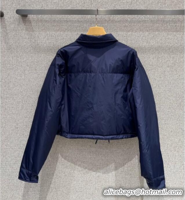 Best Quality Miu Miu Down Jacket M091815 Navy Blue 2025