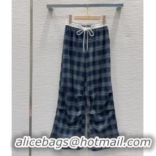 Good Taste Miu Miu Plaid Jacket M091802 Blue 2025