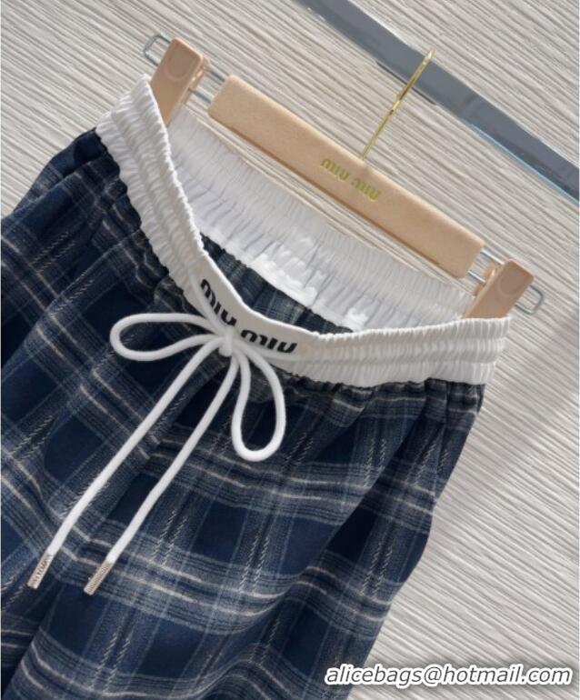 Good Taste Miu Miu Plaid Jacket M091802 Blue 2025