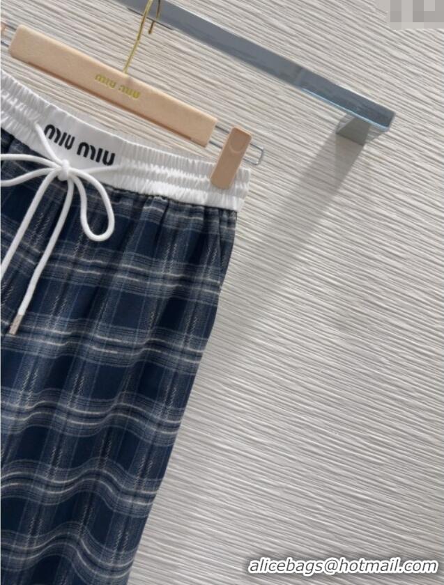 Good Taste Miu Miu Plaid Jacket M091802 Blue 2025