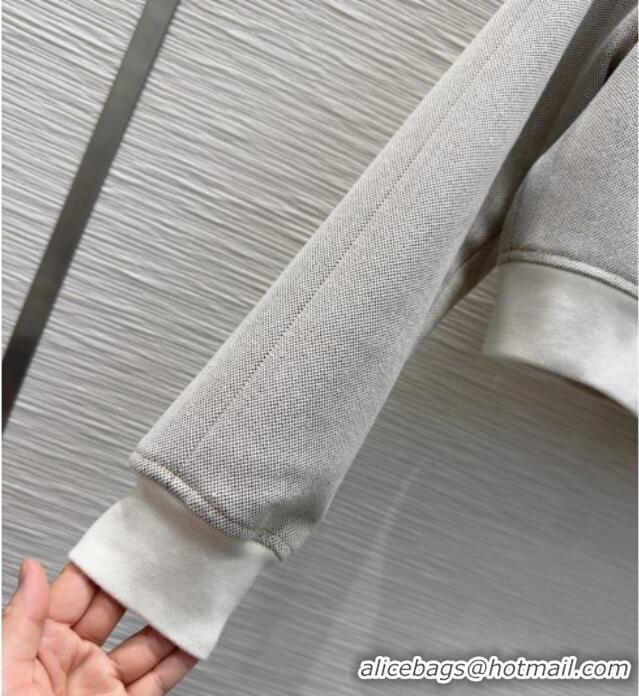 Traditional Discount Miu Miu Cotton Blend Jacket M091803 Grey 2025