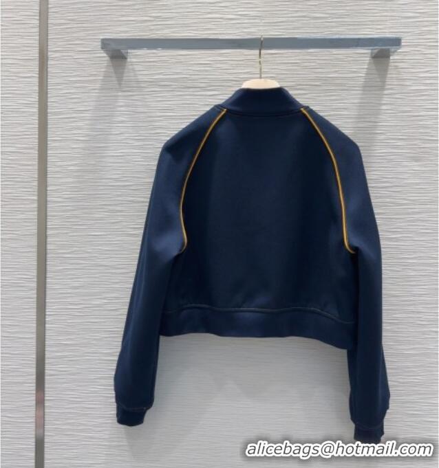 Top Quality Miu Miu Cotton Blend Jacket M091803 Blue 2025