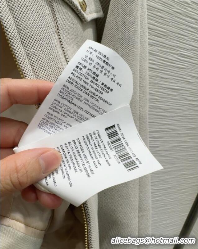 Unique Discount Miu Miu Cotton Blend Jacket with Pockets M091804 Grey 2025