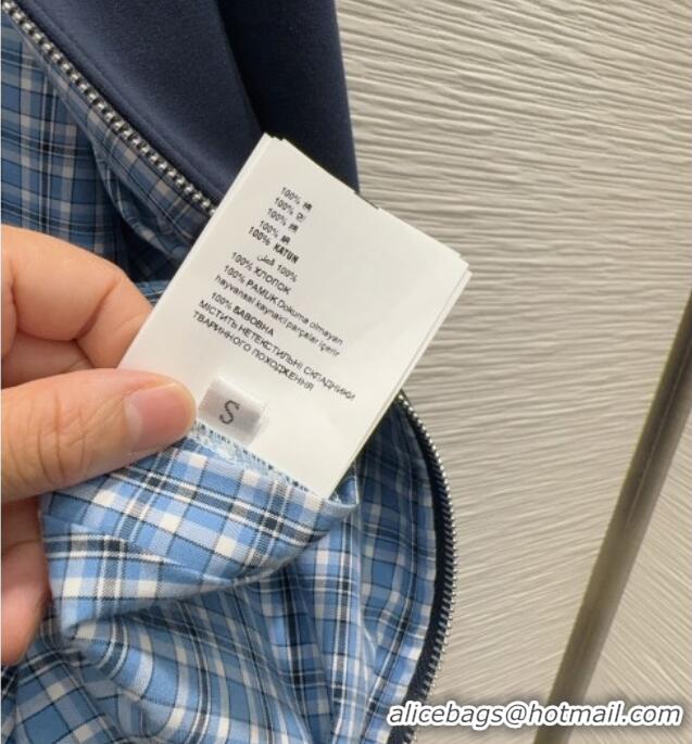 Most Popular Miu Miu Cotton Jacket and Pants Set M091807 Blue 2025