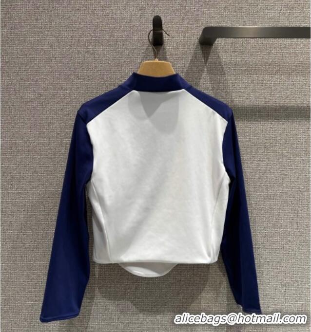 Top Design New Balance x Miu Miu Cotton Shirt M091810 Blue/White 2025