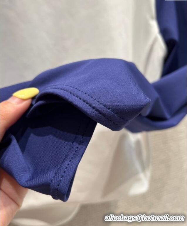 Top Design New Balance x Miu Miu Cotton Shirt M091810 Blue/White 2025