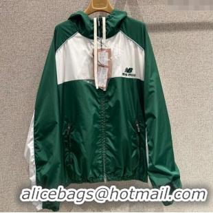 Best Grade New Balance x Miu Miu Cotton Jacket M091810 Green 2025