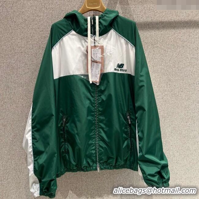 Best Grade New Balance x Miu Miu Cotton Jacket M091810 Green 2025