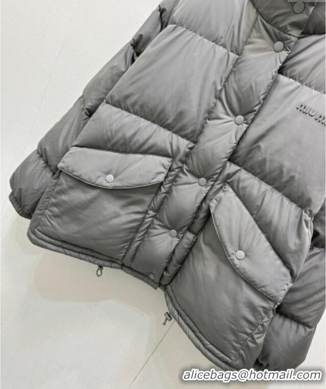 Affordable Price Miu Miu Down Jacket M091813 Dark Grey 2025
