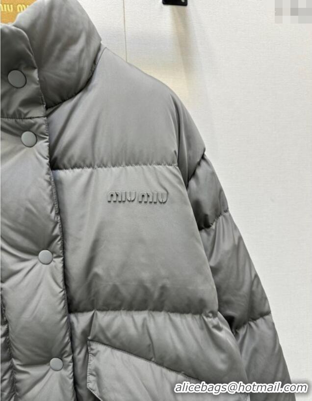 Affordable Price Miu Miu Down Jacket M091813 Dark Grey 2025