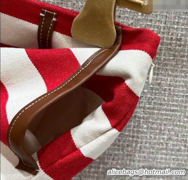 ​Well Crafted Miu Miu Striped Mini Skirt M091814 Red/White 2025