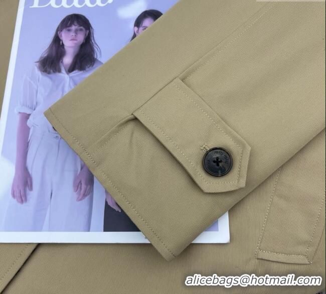 Promotional Miu Miu Wool Blend Beige and Plaid Reversible Long Coat M091818 2025