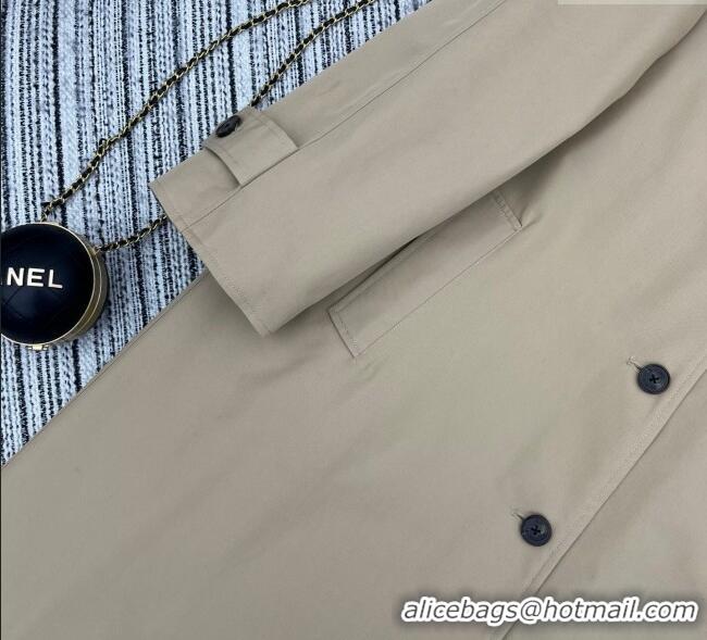 Promotional Miu Miu Wool Blend Beige and Plaid Reversible Long Coat M091818 2025