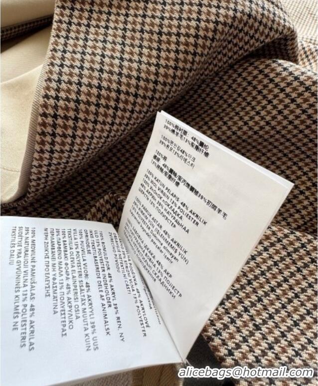 Buy Cheap Miu Miu Grey and Houndstooth Reversible Long Coat M091818 2025