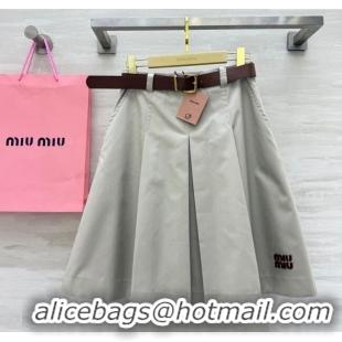 Famous Brand Miu Miu Skirt M091816 Grey 2025