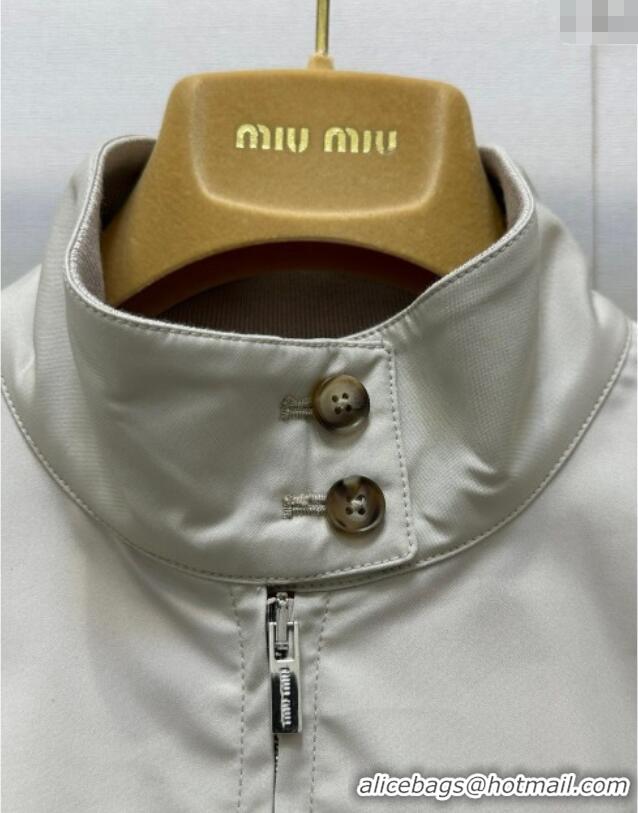Affordable Price Miu Miu Jacket 0814 Grey 2025